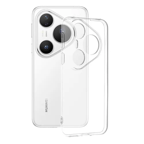 Techsuit - Clear Silicone tok - Huawei Pura 80 Pro - Átlátszó