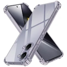   Techsuit - Shockproof Átlátszó Ütésálló Szilikon tok - Xiaomi Poco X8 Pro Max - Átlátszó fekete