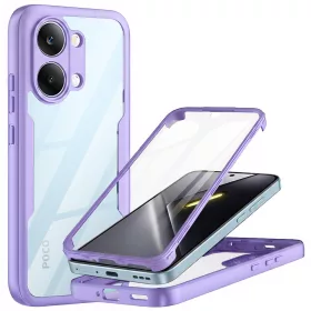   Techsuit - ColorVerse 360 tok kijelzővédővel - Xiaomi Poco X8 Pro Max - Lila