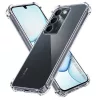 Techsuit - Shockproof Átlátszó Ütésálló Szilikon tok - Realme C100 5G - Átlátszó