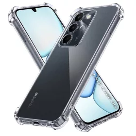   Techsuit - Shockproof Átlátszó Ütésálló Szilikon tok - Realme C100 5G - Átlátszó