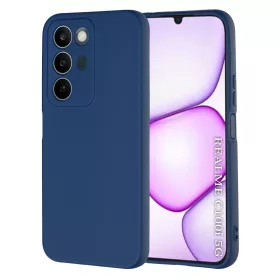   Techsuit - SoftFlex szilikon tok - Realme C100 5G - Sötétkék