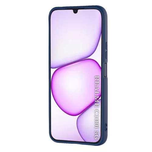 Techsuit - SoftFlex szilikon tok - Realme C100 5G - Sötétkék