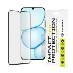   Techsuit - 111D Full Cover / Full Glue üvegfólia - Realme C100 5G - Fekete