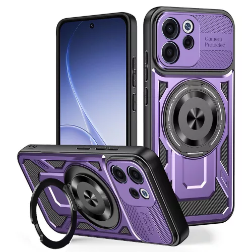 Techsuit - RuggedCam ütésálló tok - Oppo Reno15 F / Reno15 FS 5G - Lila