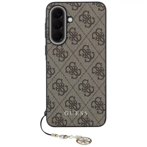 Guess - Hardcase 4G Classic Logo Charm (GUHCSA37GF4GBR) - Samsung Galaxy A37 5G - Brown