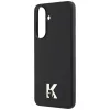 Karl Lagerfeld - Hardcase Leather with K Head Logo (KLHCSA375PGFKHGK) - Samsung Galaxy A37 5G - Black