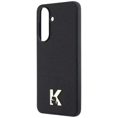 Karl Lagerfeld - Hardcase Leather with K Head Logo (KLHCSA375PGFKHGK) - Samsung Galaxy A37 5G - Black