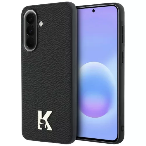 Karl Lagerfeld - Hardcase Leather with K Head Logo (KLHCSA575PGFKHGK) - Samsung Galaxy A57 5G - Black