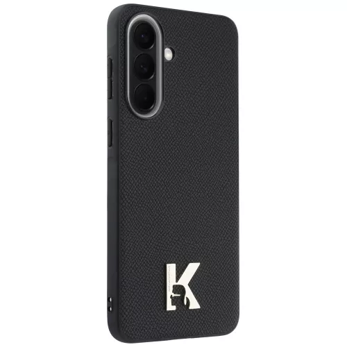 Karl Lagerfeld - Hardcase Leather with K Head Logo (KLHCSA575PGFKHGK) - Samsung Galaxy A57 5G - Black
