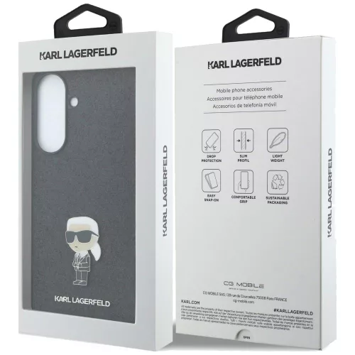 Karl Lagerfeld - Hardcase Glitter (KLHCSA37GKNPSK) - Samsung Galaxy A37 5G - Fixed Ikonik Logo