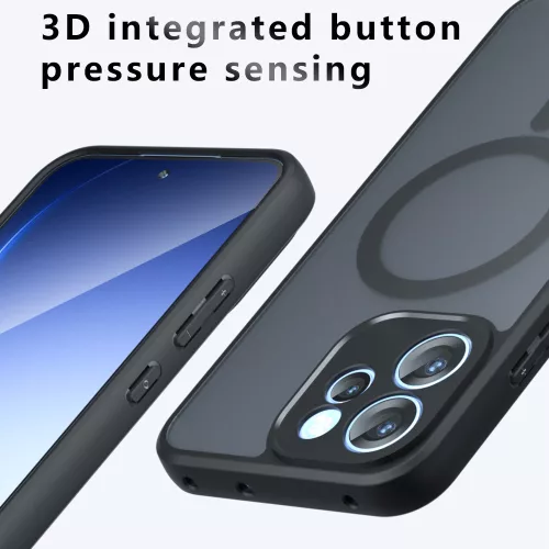 Techsuit - PureFrost MagSafe Ütésálló tok Ütésálló tok - Xiaomi 17T - Matt fekete