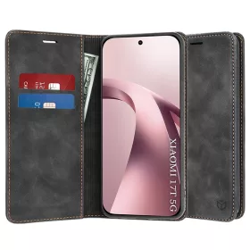 Techsuit - Confy Cover kinyitható tok - Xiaomi 17T - Fekete