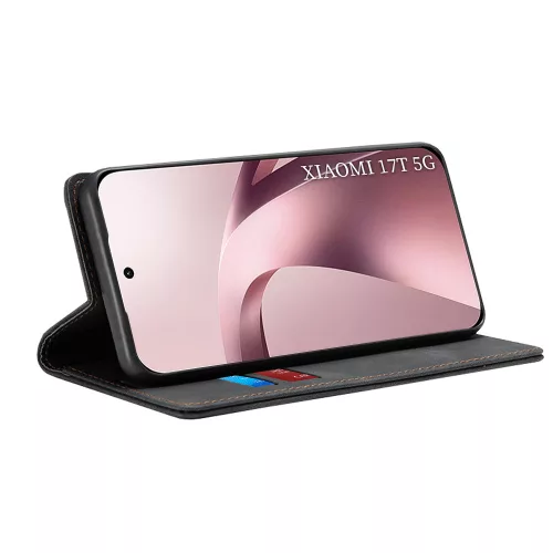 Techsuit - Confy Cover kinyitható tok - Xiaomi 17T - Fekete