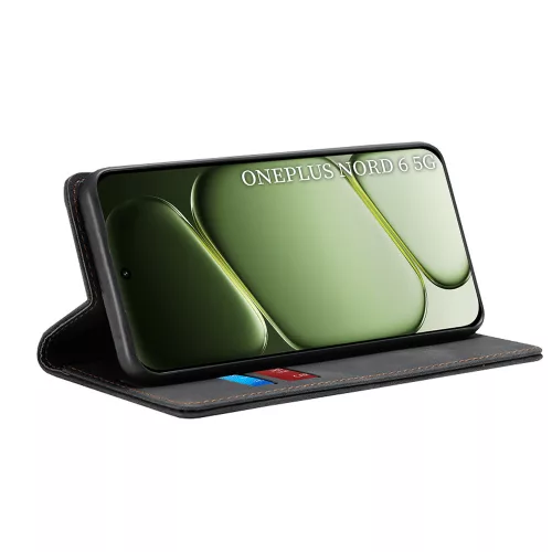 Techsuit - Confy Cover kinyitható tok - OnePlus Nord 6 - Fekete
