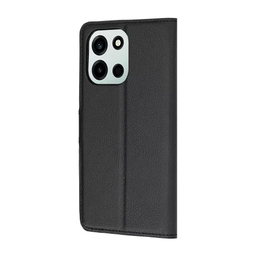 Techsuit - Leather Folio kinyitható tok - OnePlus Nord 6 - Fekete