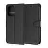 Techsuit - Leather Folio kinyitható tok - OnePlus Nord 6 - Fekete