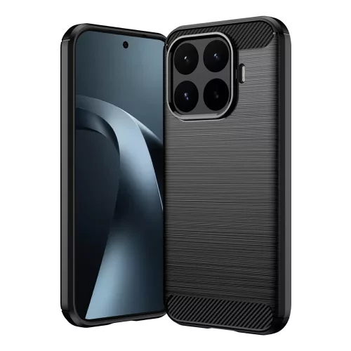 Techsuit - Carbon szilikon tok - Xiaomi 17T - Fekete