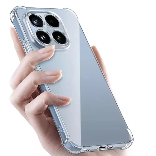 Techsuit - Shockproof Átlátszó Ütésálló Szilikon tok - Xiaomi 17T - Átlátszó