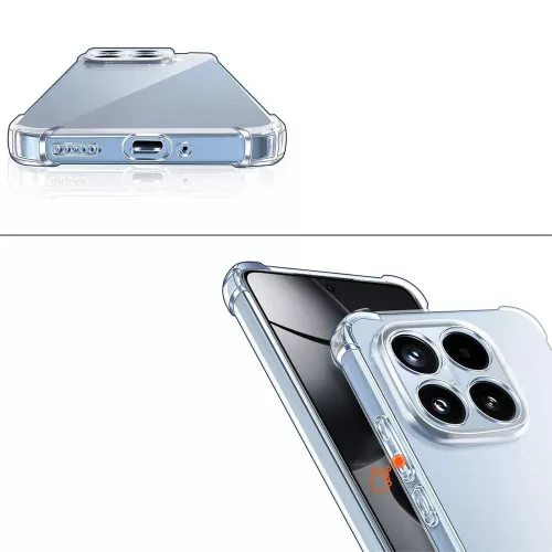 Techsuit - Shockproof Átlátszó Ütésálló Szilikon tok - Xiaomi 17T - Átlátszó