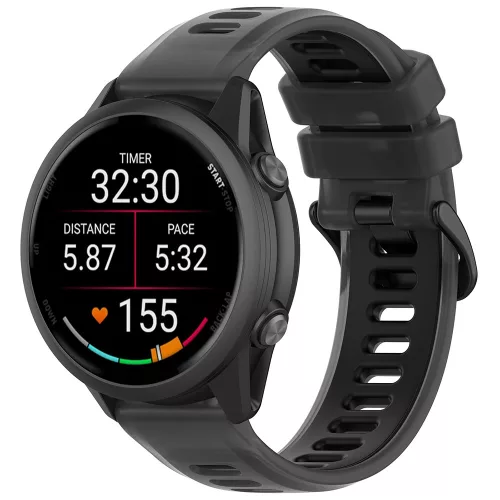Techsuit - Watchband 20mm (W084) - Samsung Galaxy Watch4/5/Active 2, Huawei Watch GT 3 (42mm)/GT 3 Pro (43mm) - Black