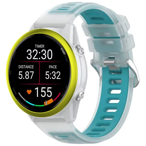 Techsuit - Watchband 20mm (W084) - Samsung Galaxy Watch4/5/Active 2, Huawei Watch GT 3 (42mm)/GT 3 Pro (43mm) - Turquoise