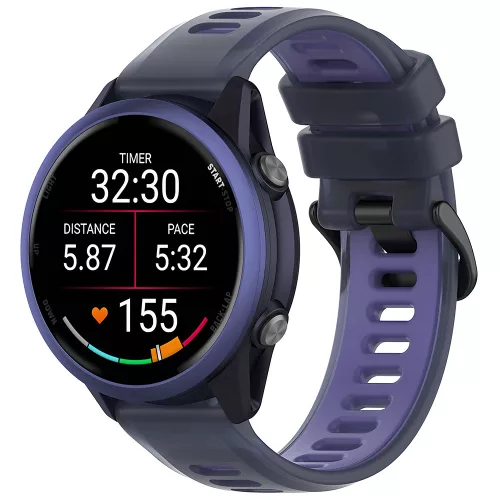 Techsuit - Watchband 22mm (W084) - Samsung Galaxy Watch (46mm)/Watch 3/Gear S3, Huawei Watch GT/GT 2 (46mm) - Purple
