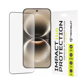   Techsuit - 111D Full Cover / Full Glue üvegfólia - Huawei nova 15 Max - Fekete