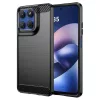 Techsuit - Carbon szilikon tok - Motorola Moto G37 / G37 Power / G47 / G57 Power / G67 Power - Fekete