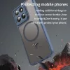 Techsuit - HaloFrost II MagSafe tok - Motorola Moto G37 / G37 Power / G47 - Sötétkék