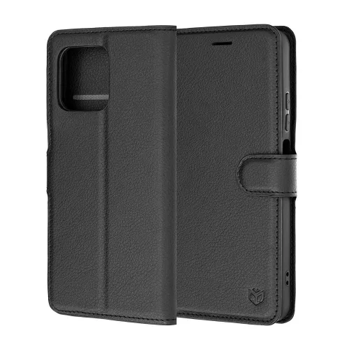Techsuit - Leather Folio kinyitható tok - Motorola Moto G37 / G37 Power / G47 - Fekete