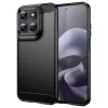 Techsuit - Carbon szilikon tok - Motorola Moto G87 / G77 / G67 - Fekete