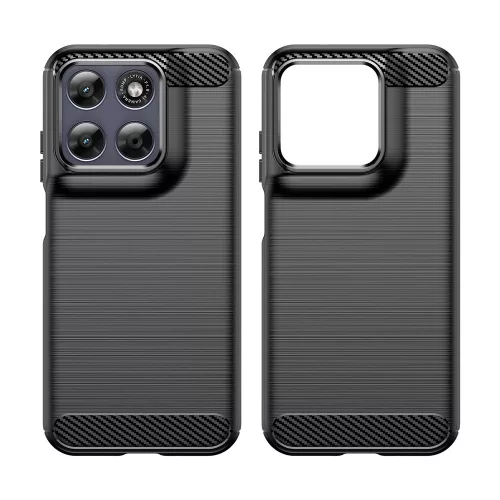 Techsuit - Carbon szilikon tok - Motorola Moto G87 / G77 / G67 - Fekete