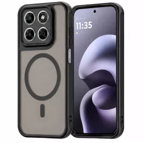   Techsuit - HaloFrost II MagSafe tok - Motorola Moto G87 / G77 / G67 - Fekete