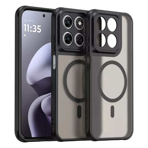 Techsuit - HaloFrost II MagSafe tok - Motorola Moto G87 / G77 / G67 - Fekete