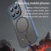 Techsuit - HaloFrost II MagSafe tok - Motorola Moto G87 / G77 / G67 - Sötétkék