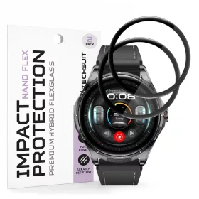 Techsuit - Nano Flex (2 pack) - Huawei Watch Buds 2 - Black
