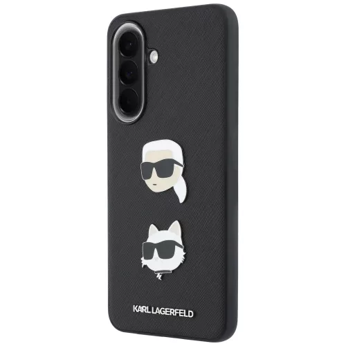 Karl Lagerfeld - Hardcase K&C Heads Pins and Logo (KLHCSA57PSFDHPOK) - Samsung Galaxy A57 5G - Black