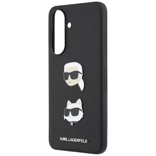 Karl Lagerfeld - Hardcase K&C Heads Pins and Logo (KLHCSA57PSFDHPOK) - Samsung Galaxy A57 5G - Black