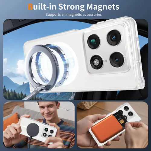 Techsuit - PureFrost MagSafe Ütésálló tok Ütésálló tok - Motorola Razr Fold - Matt fekete
