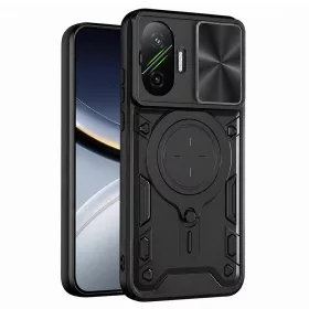   Techsuit - CamGuard Pro tok ütésálló tok - Xiaomi Poco F7 - Fekete