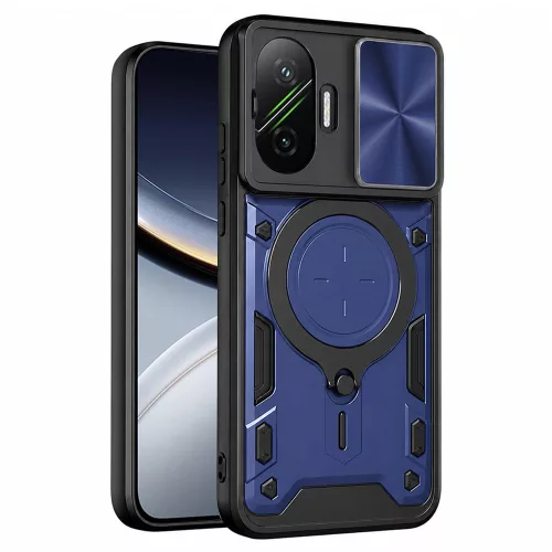 Techsuit - CamGuard Pro tok ütésálló tok - Xiaomi Poco F7 - Kék