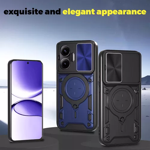 Techsuit - CamGuard Pro tok ütésálló tok - Xiaomi Poco F7 - Kék