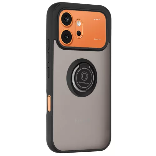 Techsuit - Glinth gyűrűs tok - Honor 600 / 600 Pro - Fekete