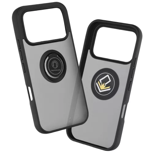 Techsuit - Glinth gyűrűs tok - Honor 600 / 600 Pro - Fekete