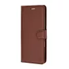 Techsuit - Leather Folio kinyitható tok - Honor 600 / 600 Pro - Barna