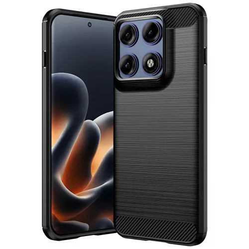 Techsuit - Carbon szilikon tok - Motorola Edge 70 Pro - Fekete