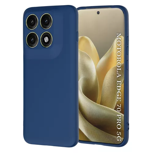 Techsuit - SoftFlex szilikon tok - Motorola Edge 70 Pro - Sötétkék