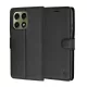 Techsuit - Leather Folio kinyitható tok - Motorola Edge 70 Pro - Fekete