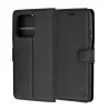 Techsuit - Leather Folio kinyitható tok - Motorola Edge 70 Pro - Fekete